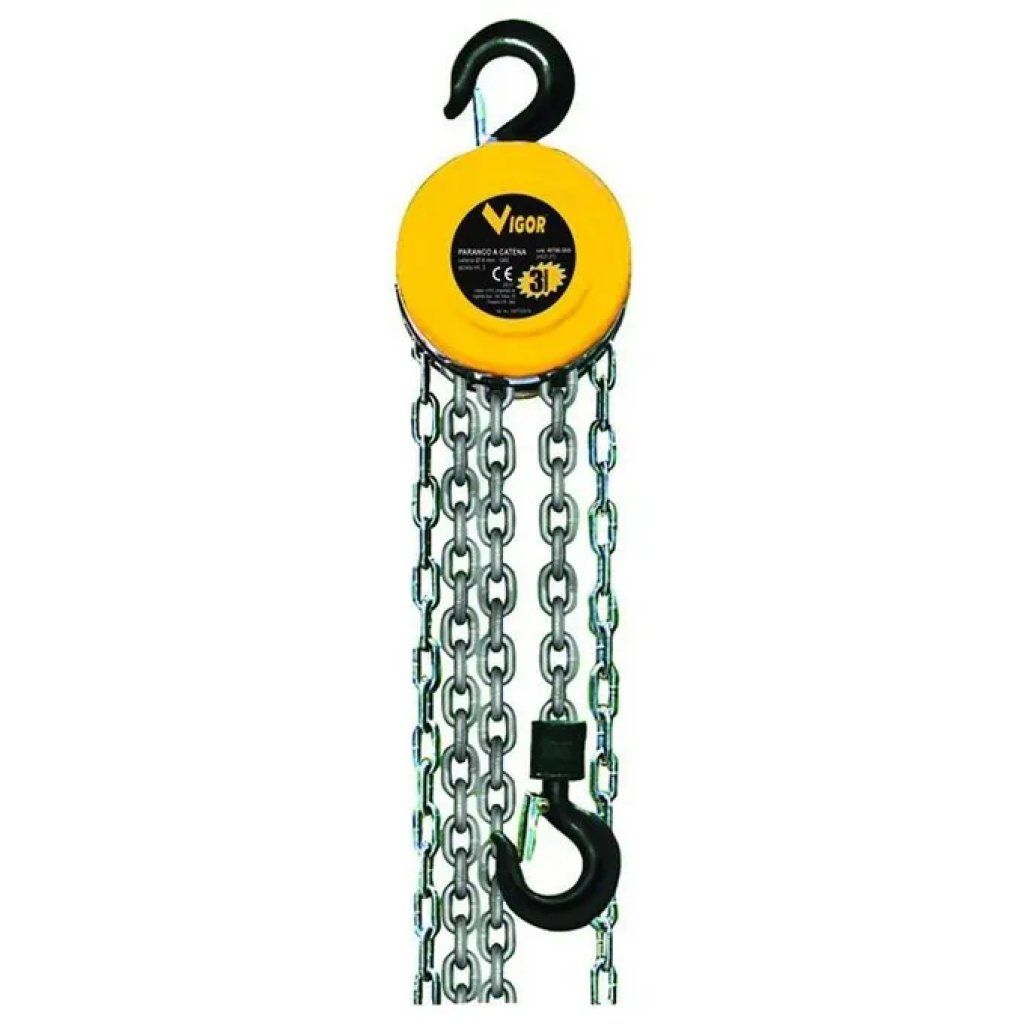 VIGOR-BLINKY Paranco manuale a catena 3000 kg – alzata 3 m