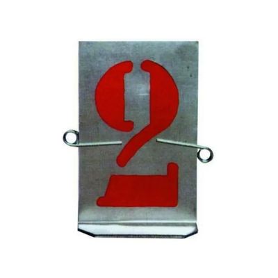 Vigor-Blinky 606 – Set di 9 stampi numerici zincati, altezza 4 cm
