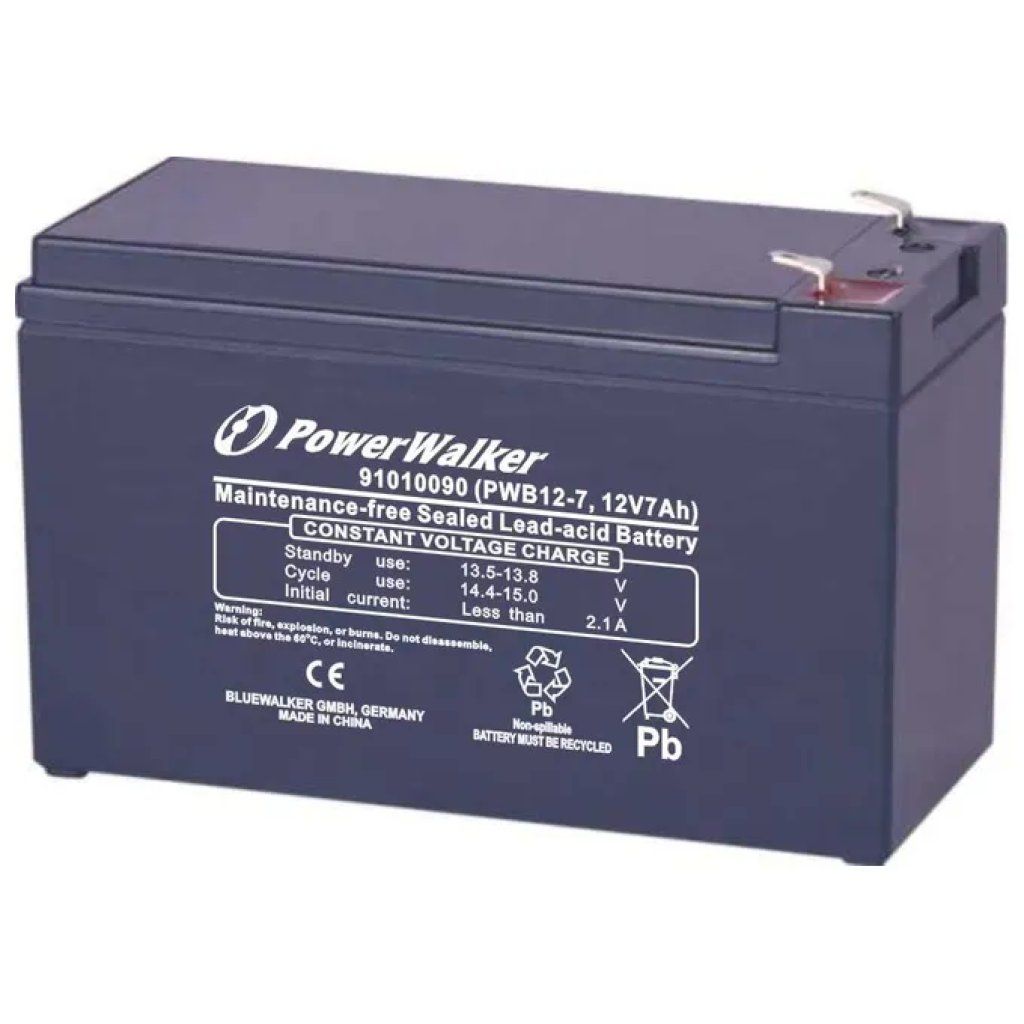 PowerWalker PWB12-7 Batteria VRLA per UPS 12 V 7 Ah