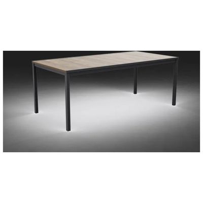 Keter Porto 200 – Tavolo da esterno effetto legno, grafite, 200 × 95 × 75 cm