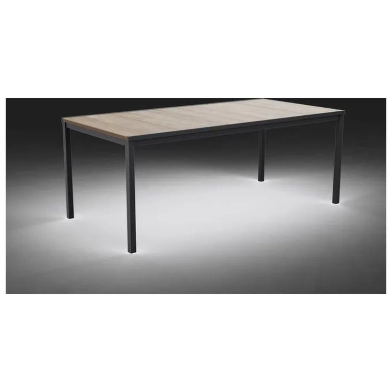 Keter Porto 200 – Tavolo da esterno effetto legno, grafite, 200 × 95 × 75 cm