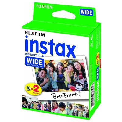 Fujifilm Instax Wide – Pellicola istantanea, 20 fogli