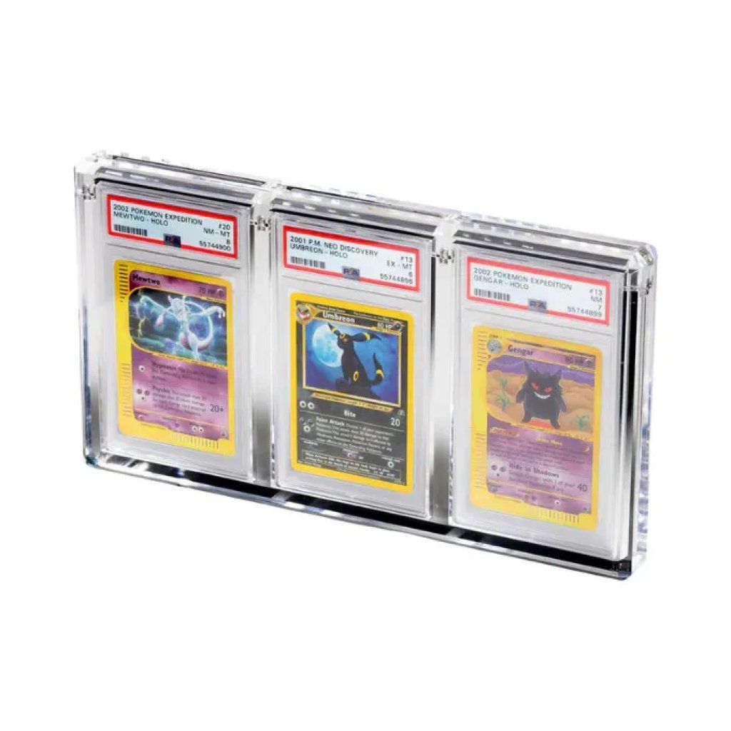 THE ACRYLIC BOX – Espositore in acrilico per 3 carte gradate