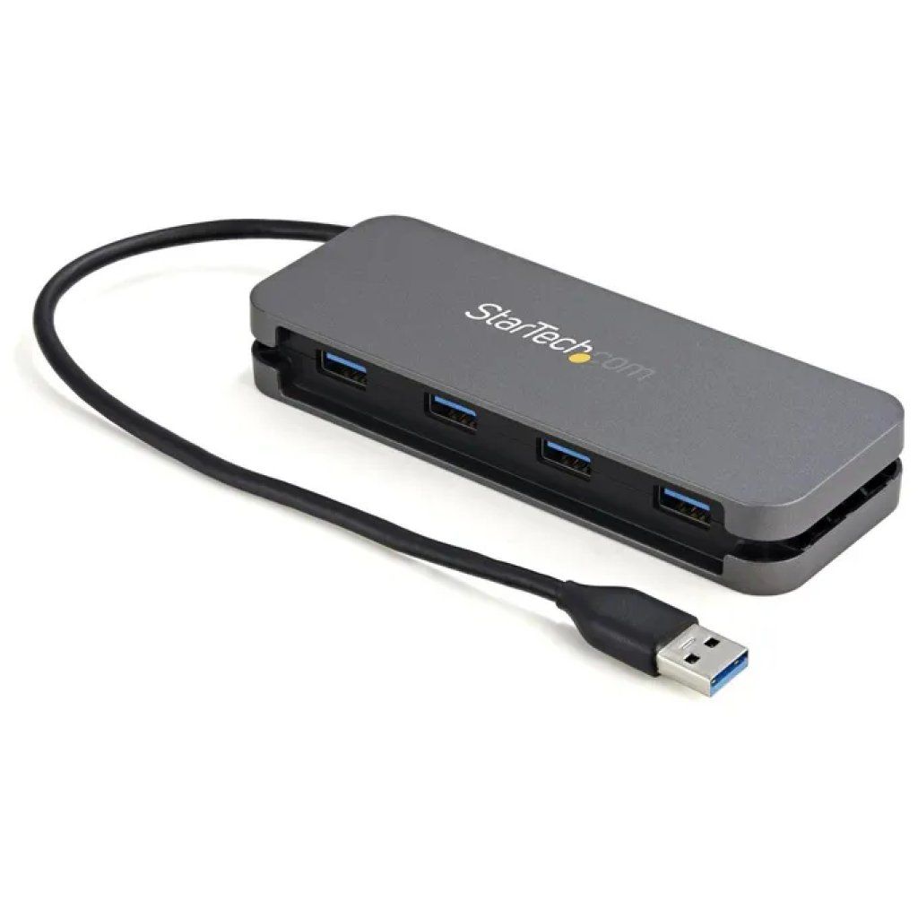 StarTech.com HB30AM4AB Hub USB-A a 4 porte, 5 Gbps, Nero e Grigio StarTech.com HB30AM4AB Hub USB-A a 4 porte, 5 Gbps, Nero e Grigio