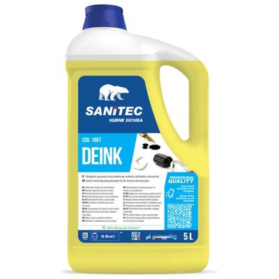 Sanitec DEINK detergente sgrassante solvente, 2 taniche da 5 L Sanitec DEINK detergente sgrassante solvente, 2 taniche da 5 L