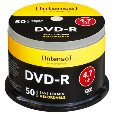 Intenso DVD-R 4,7 GB 16x – Spindle da 50 dischi