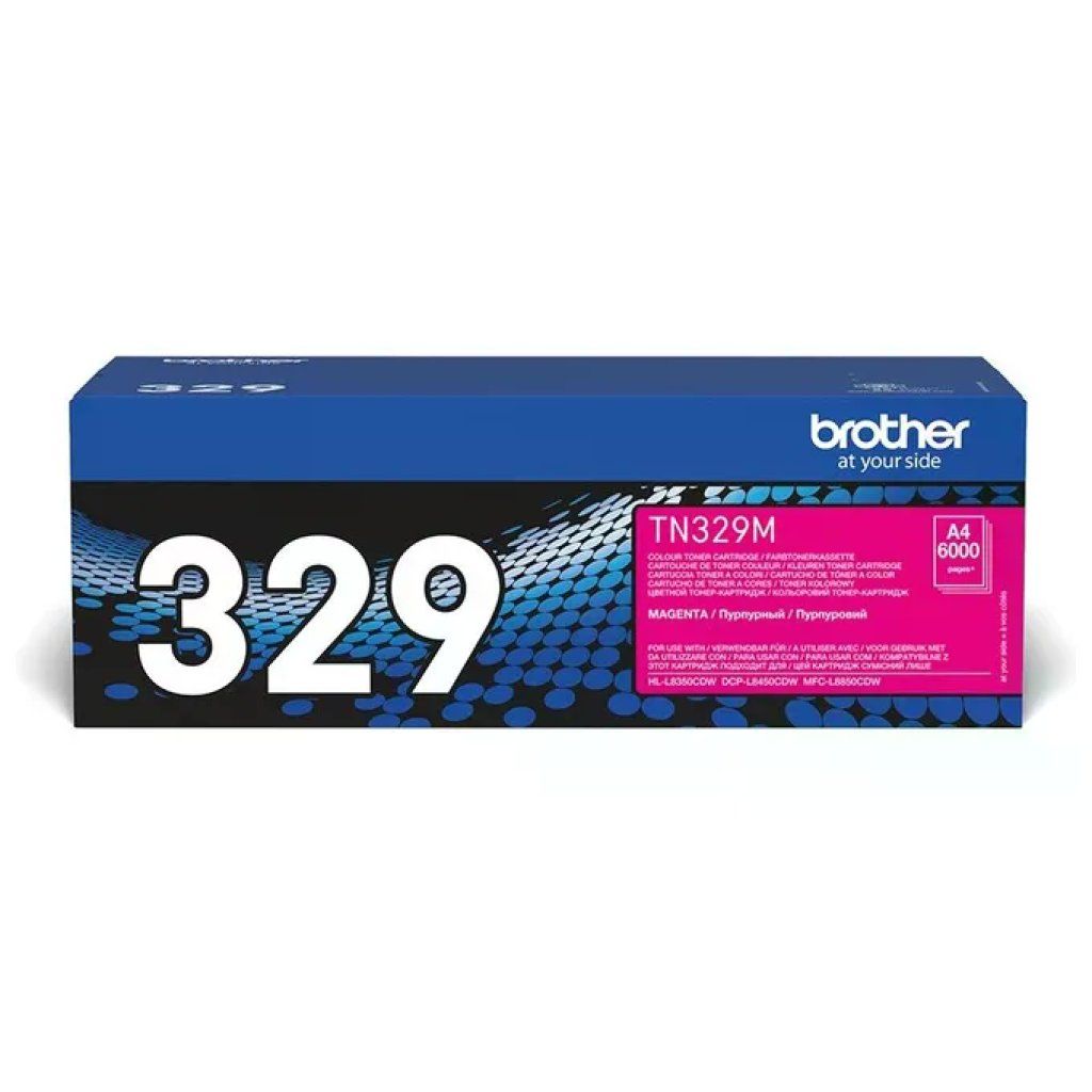 Brother TN-329M Toner Originale Magenta, 6.000 Pagine