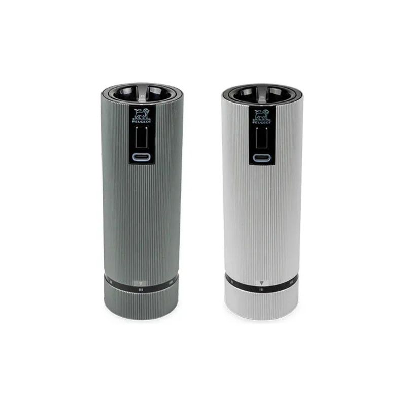 Peugeot Line Electric Set elettrico macina sale e pepe, grigio, 15 cm
