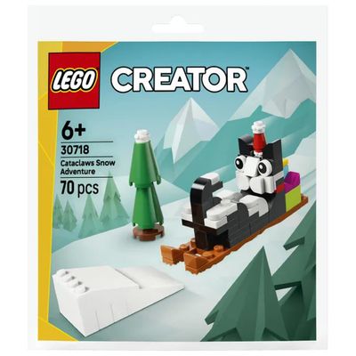 LEGO Creator 30718 – Avventura sulla neve di Claus il gatto, 70 pezzi