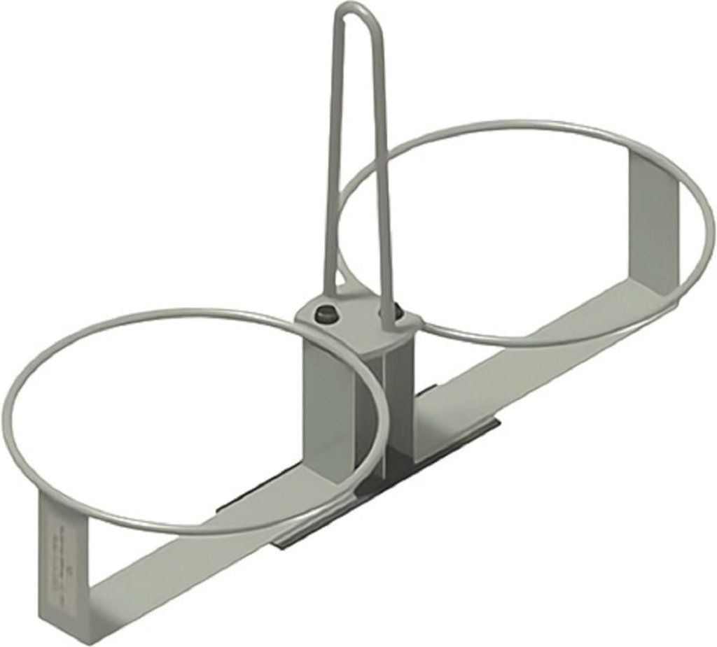VIGOR-BLINKY VIGOR Portasecchio da Muratore Zincato, 2 Posti 305 mm