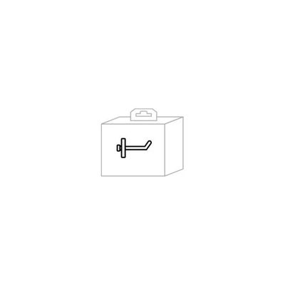 Bizzotto B2-0153944 – Set 12 Ganci Corti Dritti per Pannello Porta Attrezzi, Nylon Nero
