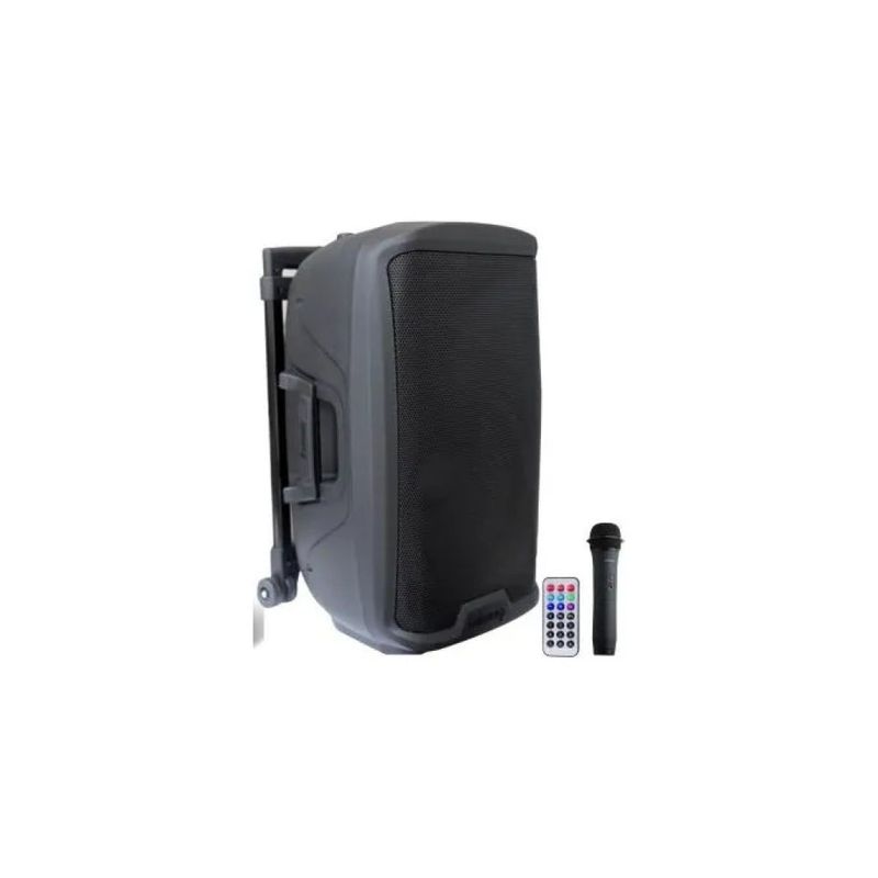 Gemini AS2110TOGO – Diffusore attivo portatile con trolley, Bluetooth e radiomicrofono UHF