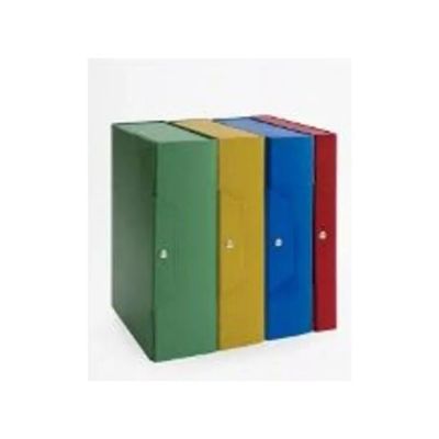 Brefiocart Set 5 Cartelle Portaprogetti Blu 25 x 35 cm, Dorso 6 cm