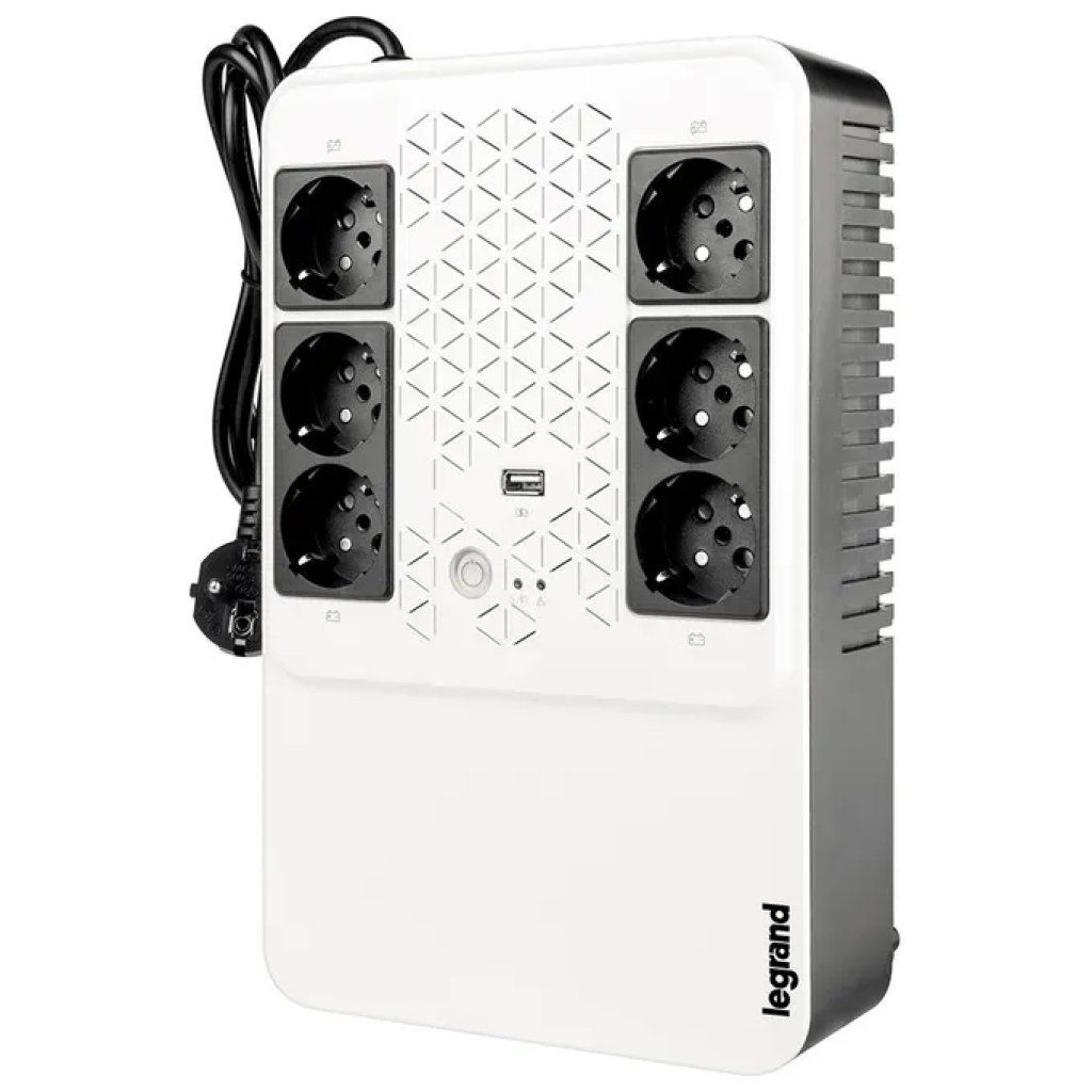 Legrand Keor Multiplug 600VA UPS Line Interactive, 6 Prese Schuko e AVR