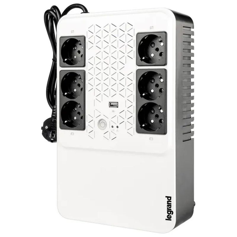 Legrand Keor Multiplug 600VA UPS Line Interactive, 6 Prese Schuko e AVR