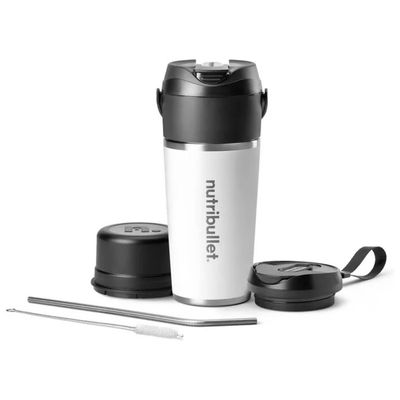Nutribullet Flip NBP016W Frullatore Portatile USB-C 300 W, 0,59 L, Bianco