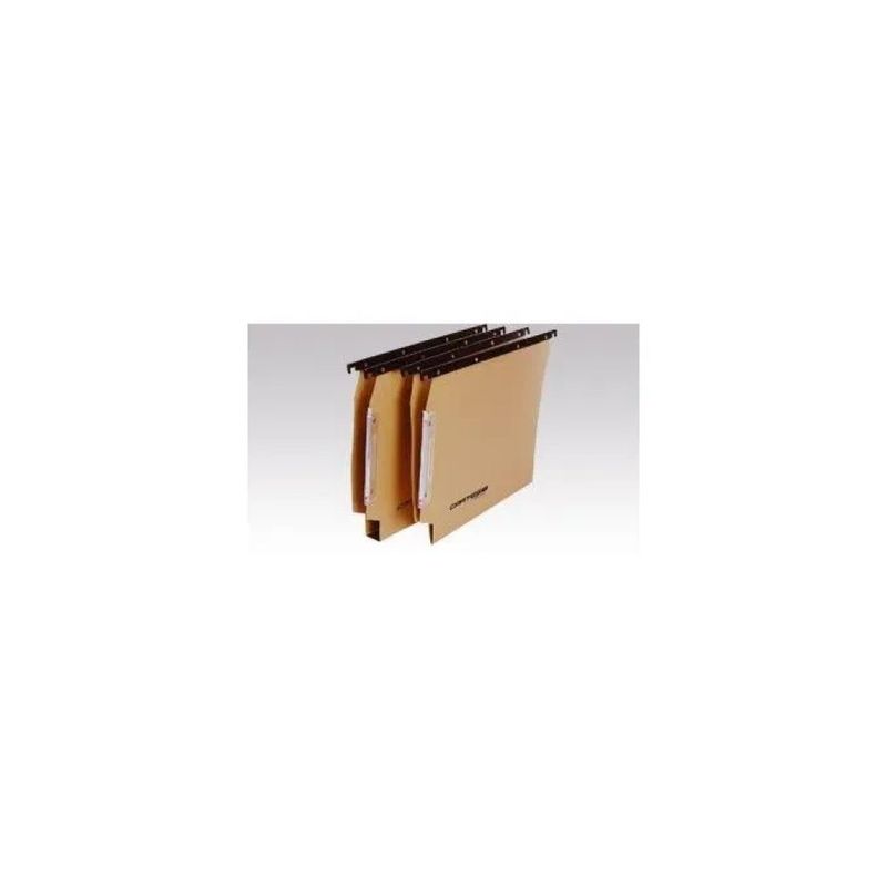 Bertesi Cartelle Sospese Cartesio Eco-Logica Avana, 100 Pezzi, 32,6 × 28 cm