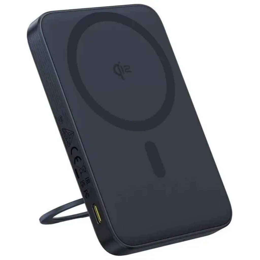 Baseus PicoGo Qi2 Power Bank Magnetico 5000 mAh 20 W con Supporto Rotante - Nero