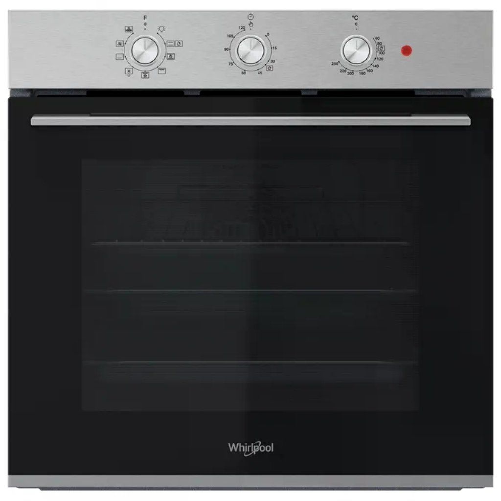 Whirlpool OMK38HU0X Forno Elettrico da Incasso 71 L, Classe A, Nero e Acciaio Inox