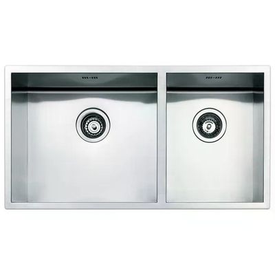 Apell Lavello da Incasso Rettangolare Acciaio Inox FEQ4530USC 800x418 mm 2 Vasche