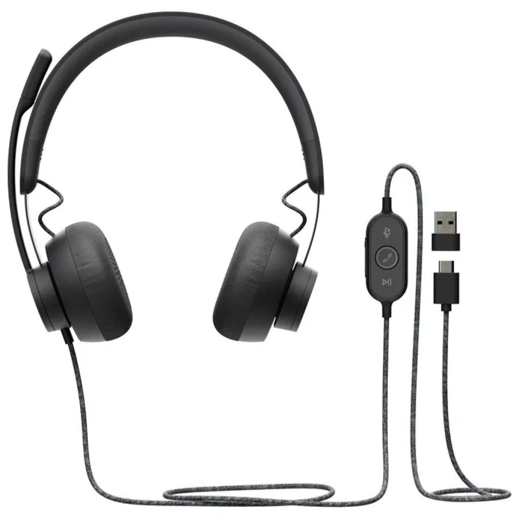 Logitech Zone UC 981-000875 Cuffie USB-C con Microfono, Graphite