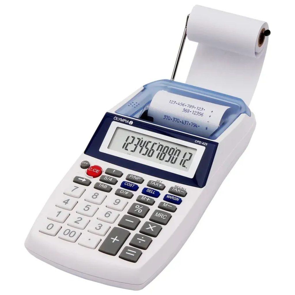 Olympia CPD 425 Calcolatrice da Tavolo con Stampa, 12 Cifre