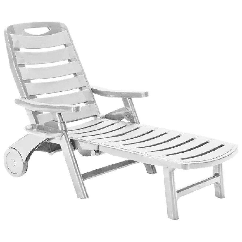 GRANDSOLEIL Grand Soleil S6800B Premiere Lettino Prendisole Pieghevole Bianco