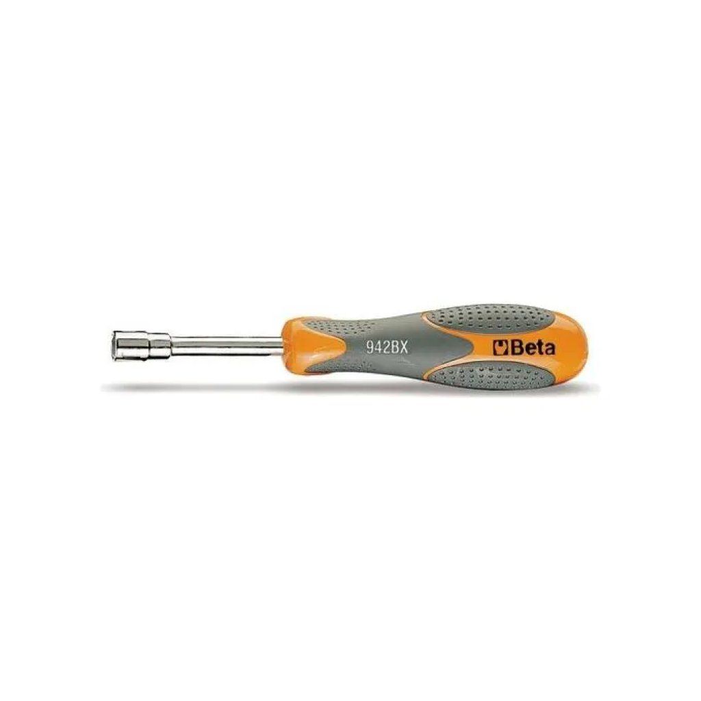 BETA 942BX Chiave a Bussola Esagonale Corta, 6 mm, con Impugnatura Bimateriale