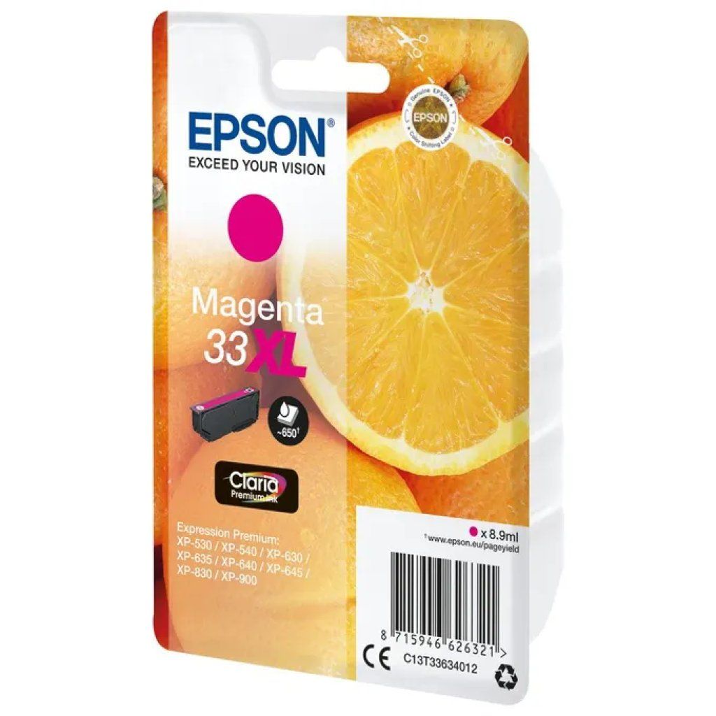 Epson Claria Premium 33XL Cartuccia Magenta Alta Resa