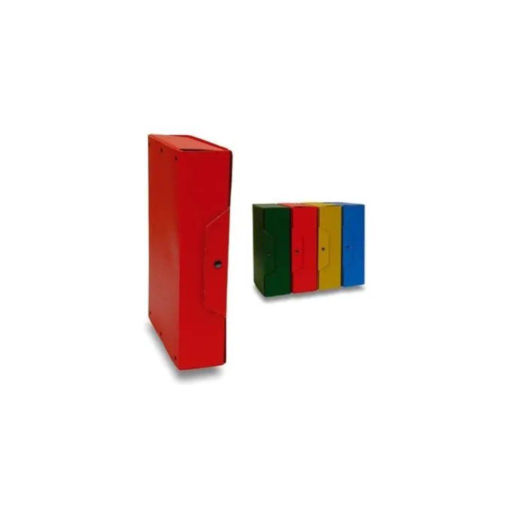 Brefiocart – Set 5 scatole progetto blu, dorso 6 cm