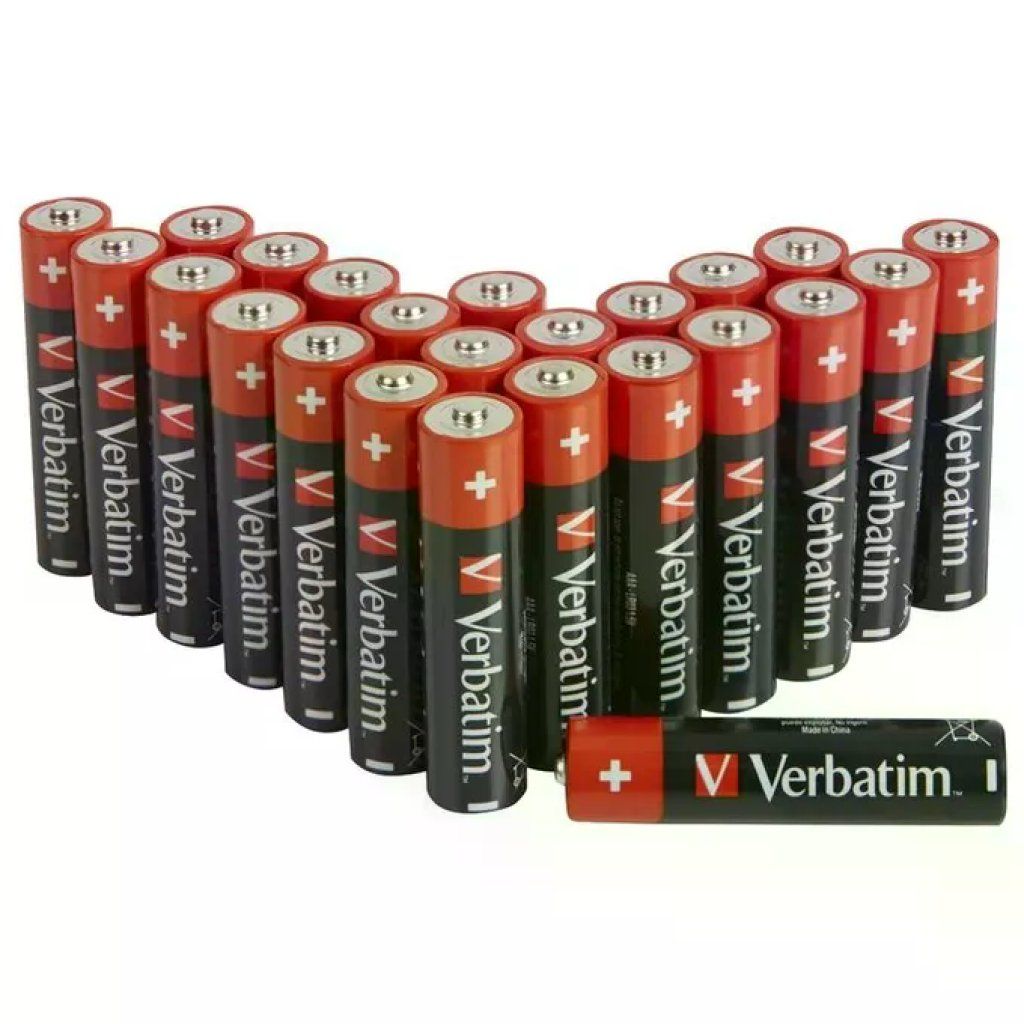 Verbatim 49504 Batterie Alcaline AAA 1,5 V – Confezione da 24