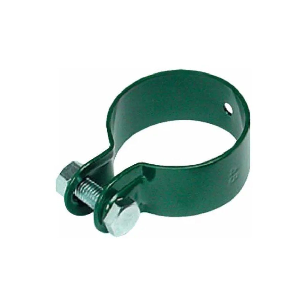 Ferrobulloni Collari Tubolinea Verde 48 mm, 6 pezzi