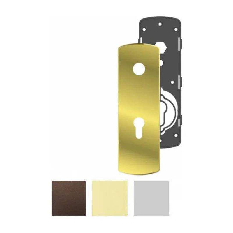 DISEC KI2820 Gripstop – Mostrina Interna in Alluminio Silver, 70 × 210 mm