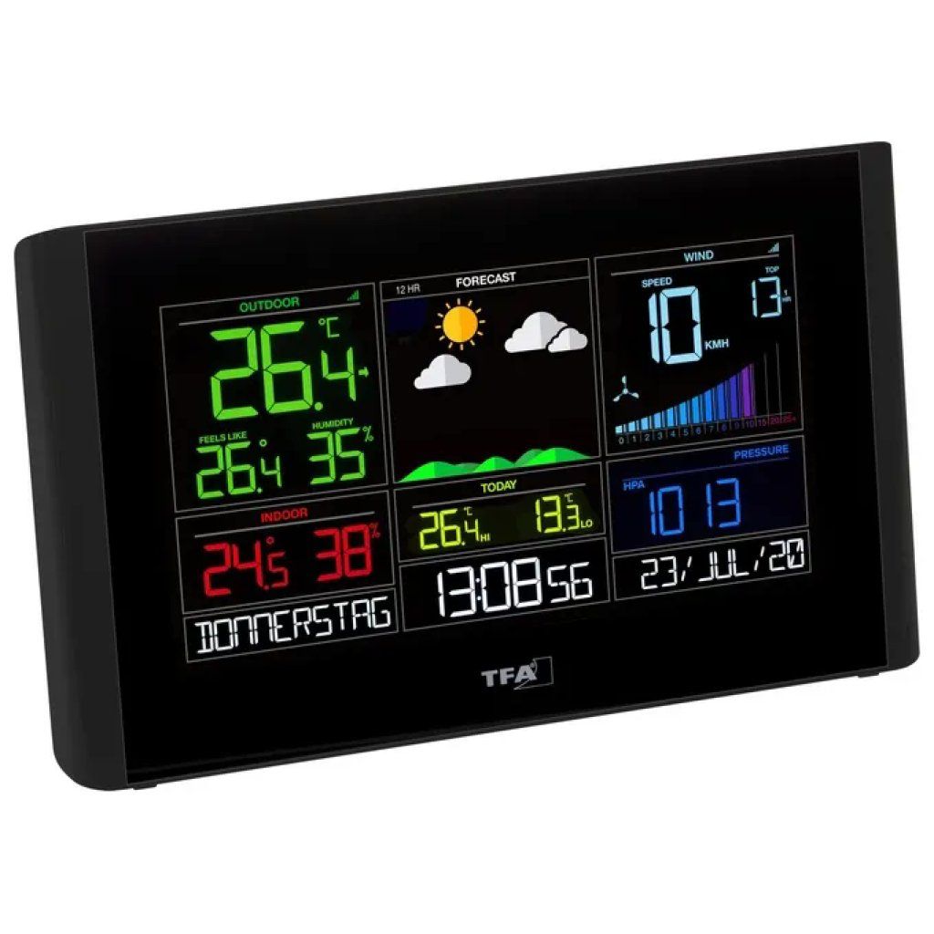 TFA-DOSTMANN TFA VIEW BREEZE 35.8001.01 Stazione Meteo WLAN Nera