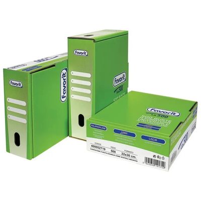 Favorit Linear 308095 – Buste trasparenti forate 22 × 30 cm, confezione da 500 Favorit Linear 308095 – Buste trasparenti forate 22 × 30 cm, confezione da 500