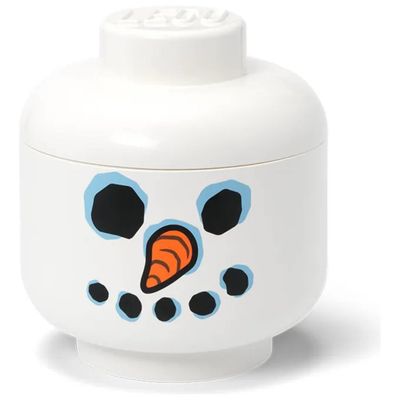 Room Copenhagen LEGO Snowman – Contenitore impilabile bianco