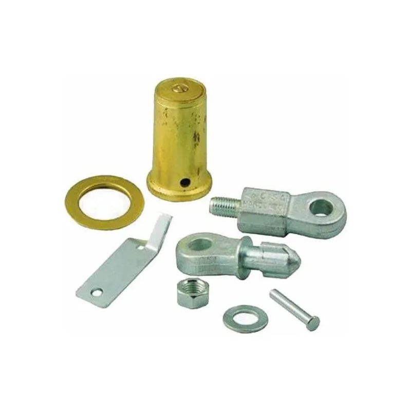 CISA 06302-25 Kit bloccaserrande per avvolgibili, acciaio ottonato, 25 mm