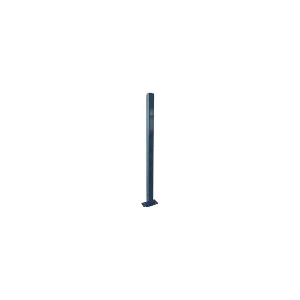 Vigor Paletto quadro per recinzione con piastra, 50 × 50 mm, H 230 cm, antracite Vigor Paletto quadro per recinzione con piastra, 50 × 50 mm, H 230 cm, antracite