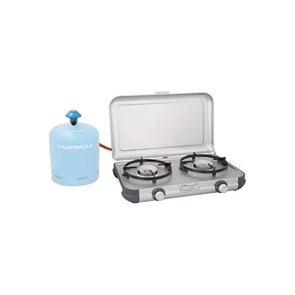 Campingaz Camping Kitchen 2 – Fornello da Campeggio a 2 Fuochi, 4000 W