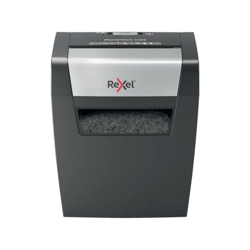 Rexel Momentum X406 Distruggidocumenti P-4, 6 Fogli, 15 L