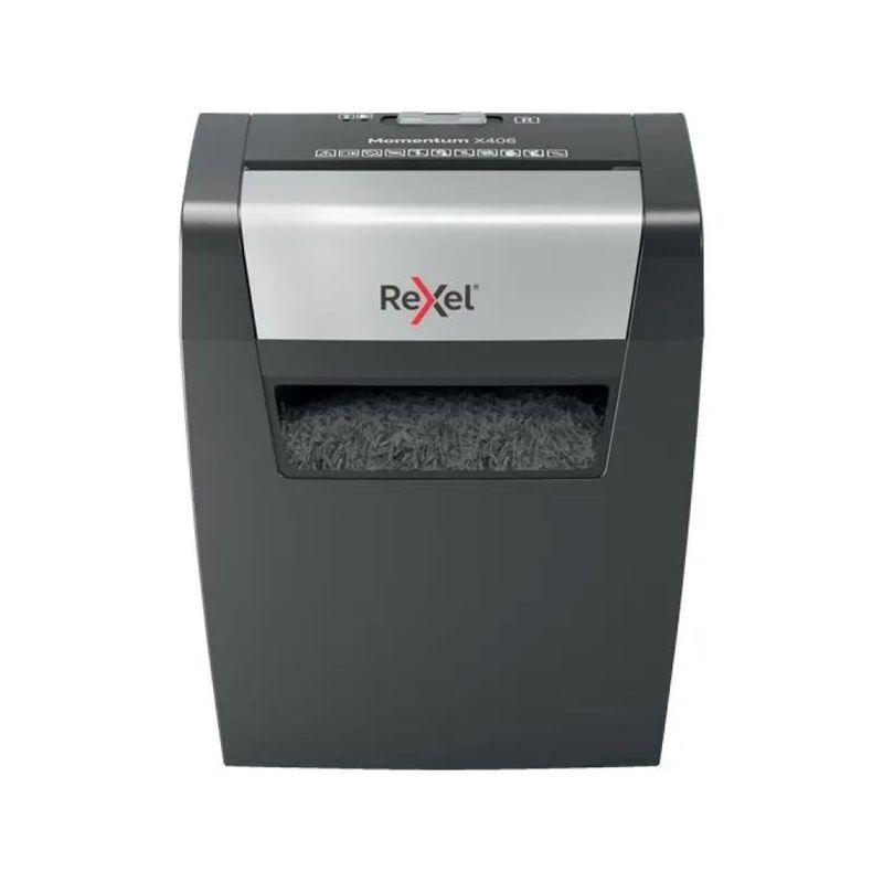 Rexel Momentum X406 Distruggidocumenti P-4, 6 Fogli, 15 L