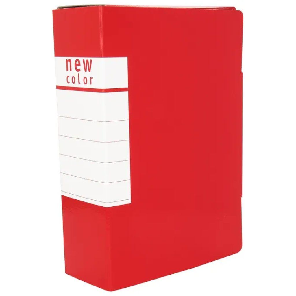 Brefiocart Set 5 Cartelle Portaprogetti Rosse, Dorso 8 cm