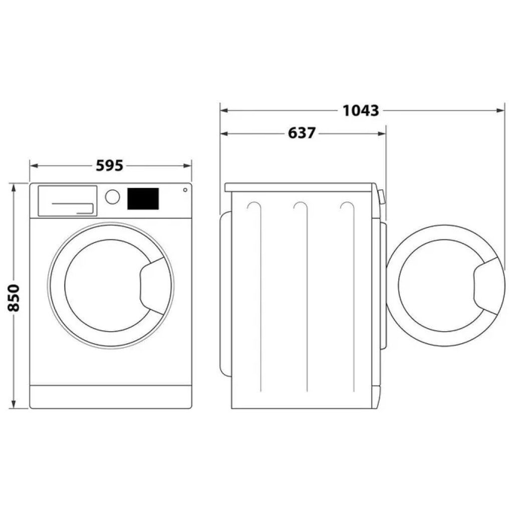 Hotpoint Lavatrice Hotpoint NF98WK IT 9 kg, 1400 giri, Classe A, Inverter e Vapore