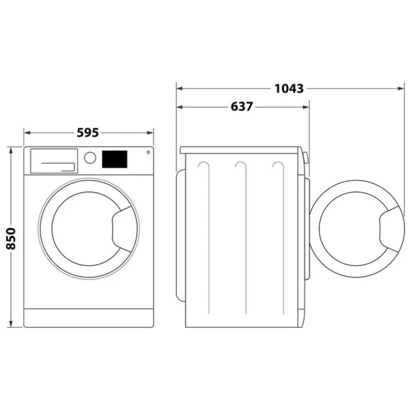 Hotpoint Lavatrice Hotpoint NF98WK IT 9 kg, 1400 giri, Classe A, Inverter e Vapore