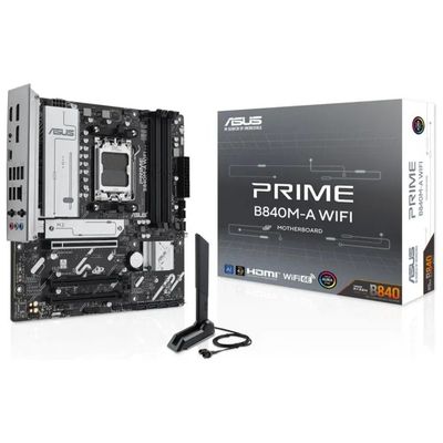 ASUS PRIME B840M-A WIFI – Scheda Madre AM5 Micro-ATX DDR5 ASUS PRIME B840M-A WIFI – Scheda Madre AM5 Micro-ATX DDR5