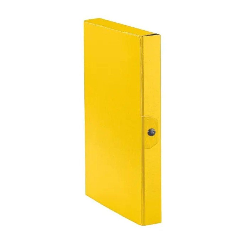 Esselte Eurobox, confezione da 5 scatole portadocumenti, dorso 4 cm, gialle