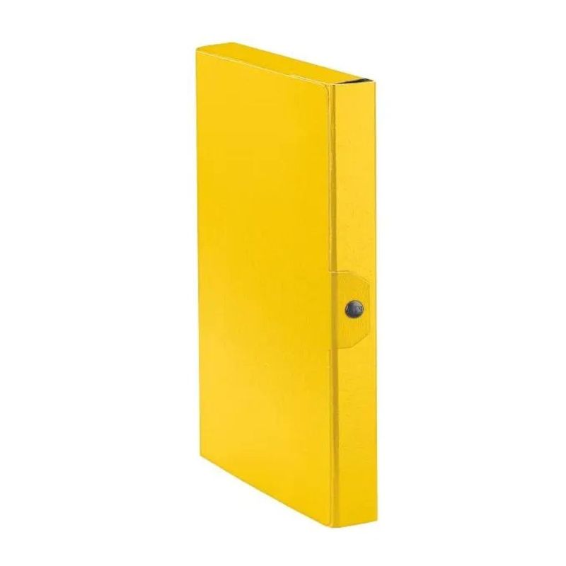 Esselte Eurobox, confezione da 5 scatole portadocumenti, dorso 4 cm, gialle