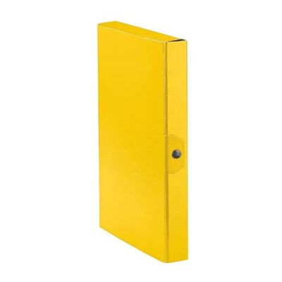 Esselte Eurobox, scatole portadocumenti gialle, dorso 4 cm, confezione da 5 Esselte Eurobox, scatole portadocumenti gialle, dorso 4 cm, confezione da 5