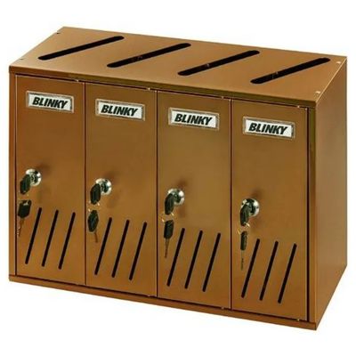 VIGOR-BLINKY Blinky K4 4-Box – Casellario postale ramato a 4 posti VIGOR-BLINKY Blinky K4 4-Box – Casellario postale ramato a 4 posti