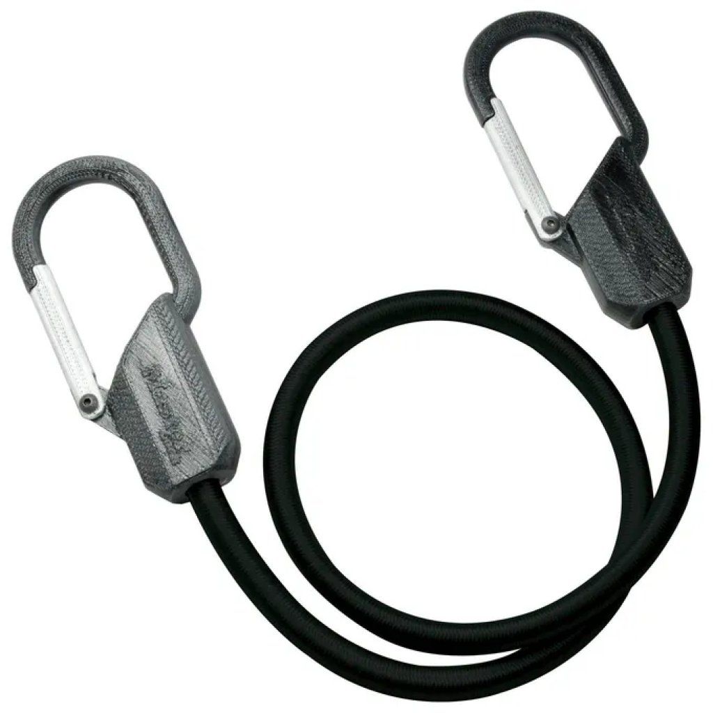 MASTERLOCK Master Lock 3205EURDAT – Cinghia elastica Clip Hook, 80 cm, 9 mm, nera